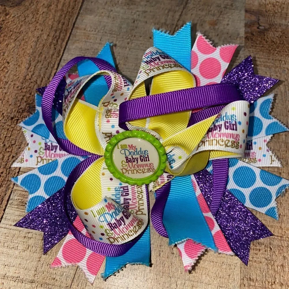 Lot of 12 boutique style‎ handmade bows